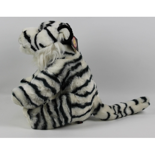 30 - Dowman, Soft Touch, White Tiger, With Tags in Mint Condition, Appx 35cm ( 13 inches )