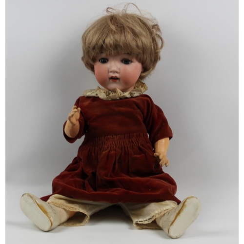 36 - Vintage German Porcelain Doll, Blinking Eyes,  Perfect Condition, Armand Marseille, 995 A. 10. M. ,A... 