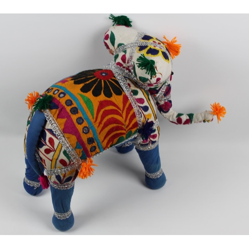 43 - Vintage Hand Crafted Anglo Raj  Elephant, Appx 42cm (16.5inches )  & Hand Made Care Bear, Appx 60cm ... 