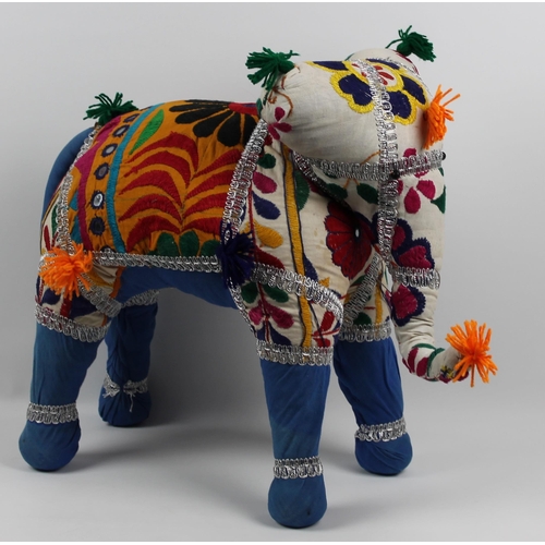 43 - Vintage Hand Crafted Anglo Raj  Elephant, Appx 42cm (16.5inches )  & Hand Made Care Bear, Appx 60cm ... 