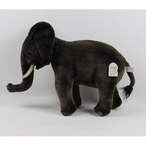 45 - Hansa, Grey African Elephant, With Tags, Mint Condition, Appx 48cm ( 19 inches )