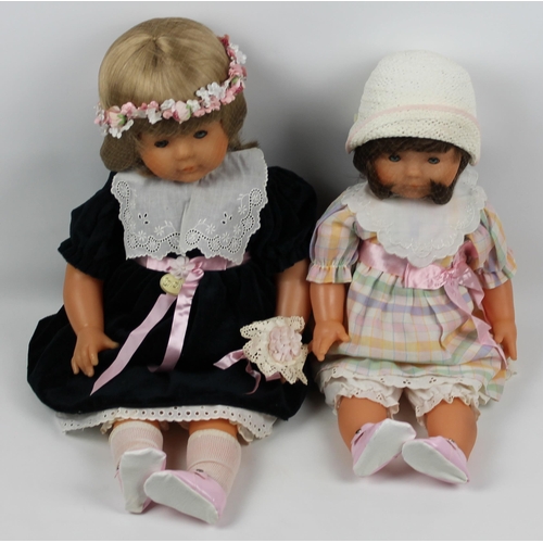 55 - Two Dolls, Corolle, Made in France, 83,84,Mint Condition, Appx 83-51cm (20 inches ) , 84-55cm (22 in... 