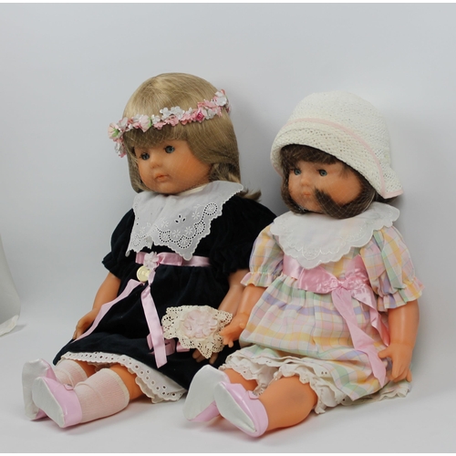 55 - Two Dolls, Corolle, Made in France, 83,84,Mint Condition, Appx 83-51cm (20 inches ) , 84-55cm (22 in... 