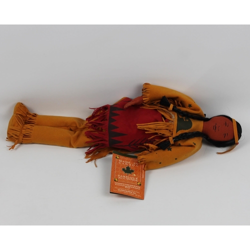 61 - North American Natives Doll, Made in Canada, With Tags, Mint Condition, Appx 41cm ( 16 Inches ) And ... 