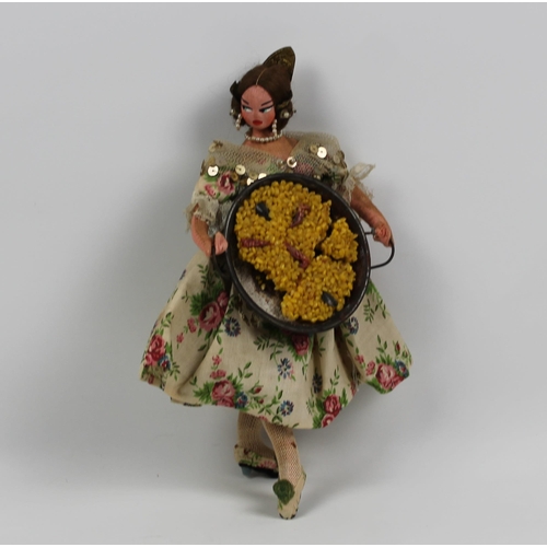 63 - Vintage Spanish dancing Dolls, Mint Condition, 7 Pieces in Total, Appx 30cm ( 11 Inches )