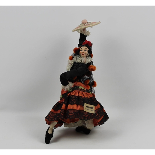 63 - Vintage Spanish dancing Dolls, Mint Condition, 7 Pieces in Total, Appx 30cm ( 11 Inches )