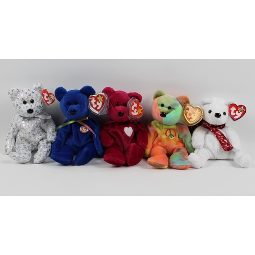 7 - Ty Beanie Babies, With Tags, One With Tag Error , Mint Condition, Boxed ,Valentina 1998 ( Tag Error,... 