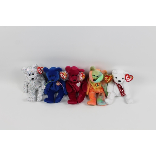 7 - Ty Beanie Babies, With Tags, One With Tag Error , Mint Condition, Boxed ,Valentina 1998 ( Tag Error,... 