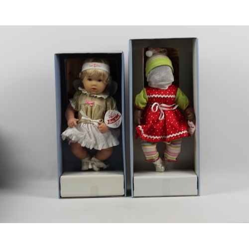 82 - Kathe Kruse Puppe, Two Germany Dolls, Boxed, Mint Condition, With Tags, Dolls Appx 31cm ( 12 Inches ... 