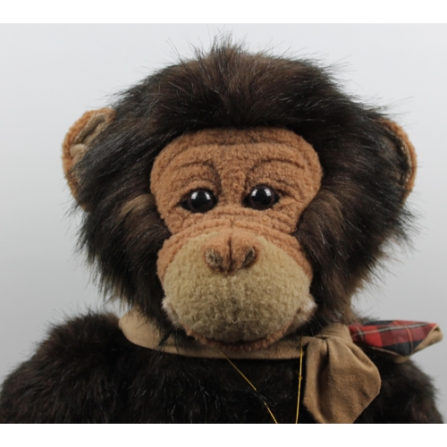 100 - Charlie Bears, Clyde Chimp, Limited Edition 235/1000, With Certificate of Authenticity, Designed by ... 