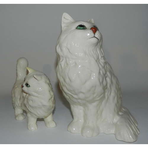 103 - Three Beswick Cats Statues, Mint Condition, Appx 8 Inches Tall