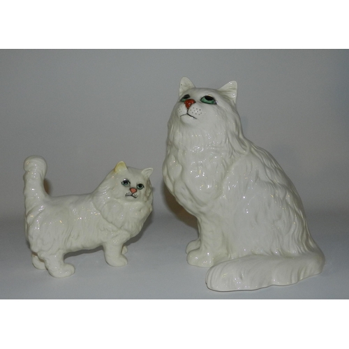 103 - Three Beswick Cats Statues, Mint Condition, Appx 8 Inches Tall