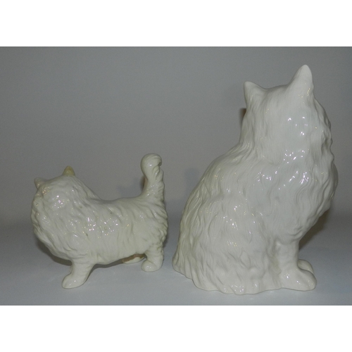 103 - Three Beswick Cats Statues, Mint Condition, Appx 8 Inches Tall