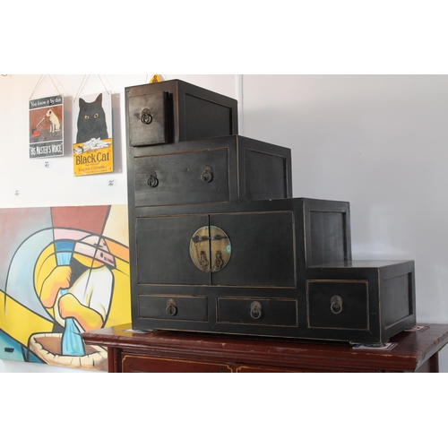 124 - Chinese Tansu Chest apx 74x77cm