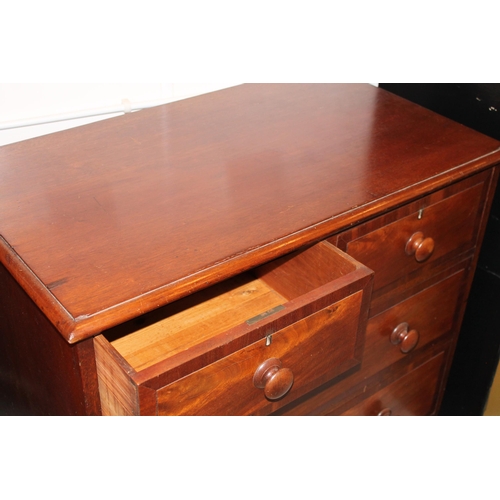 125 - Antique Chest of Drawers, 35.5 Inches X 33 Inches High X 21Inches, Perfect Condition