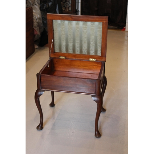 130 - Mahogany Antique Piano Stool, Perfect Condition, Seat 20 Inches x 19x14.5 Inches