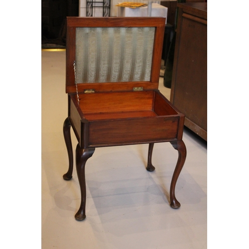 130 - Mahogany Antique Piano Stool, Perfect Condition, Seat 20 Inches x 19x14.5 Inches