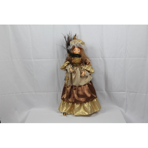 135 - Very large Statue of a Witch,31'' Inches Tall, Mint Condition