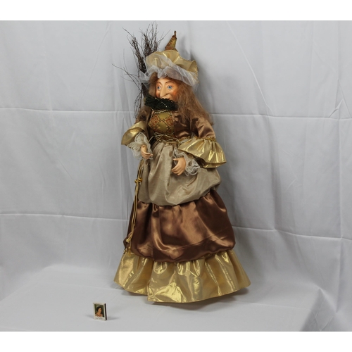 135 - Very large Statue of a Witch,31'' Inches Tall, Mint Condition