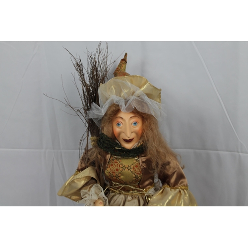 135 - Very large Statue of a Witch,31'' Inches Tall, Mint Condition