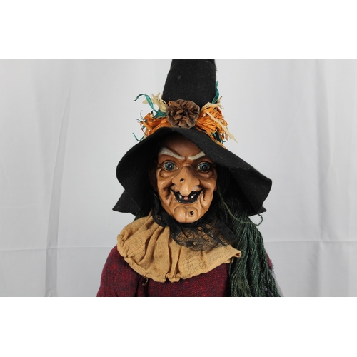 136 - Very Large Statue of a Witch ,51'' Inches Tall, Mint Condition