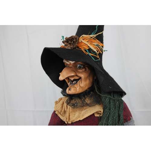 136 - Very Large Statue of a Witch ,51'' Inches Tall, Mint Condition