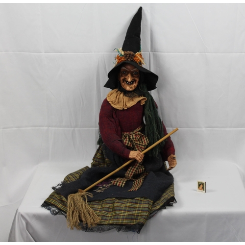 136 - Very Large Statue of a Witch ,51'' Inches Tall, Mint Condition