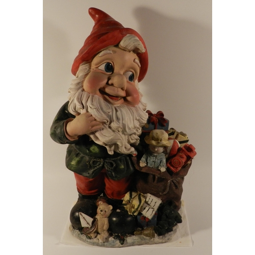 144 - Three resin Garden Gnomes, The Tallest is 19'' Inches