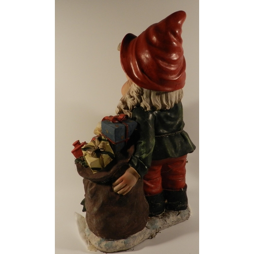 144 - Three resin Garden Gnomes, The Tallest is 19'' Inches