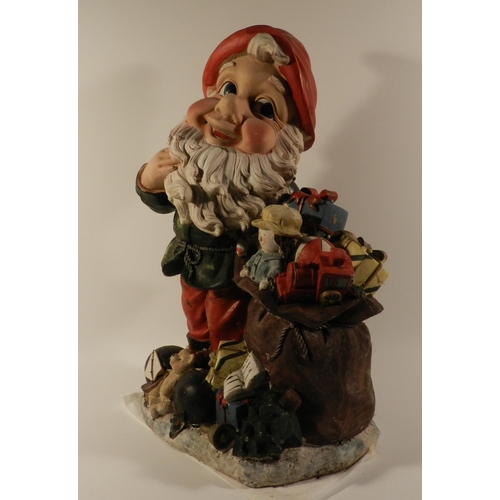 144 - Three resin Garden Gnomes, The Tallest is 19'' Inches