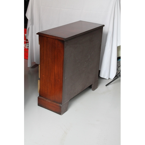 165 - Antique Small Mahogany Chest of Drawers, 72'' Tall ( 71'' x 29'' Inches )