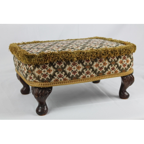 166 - Antique Sheborne Footstool, 19'' Inches Tall, (14.5'' x 11'' Inches )