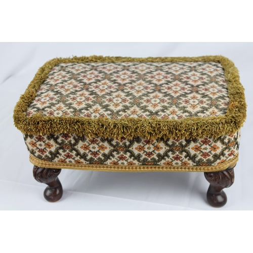 166 - Antique Sheborne Footstool, 19'' Inches Tall, (14.5'' x 11'' Inches )