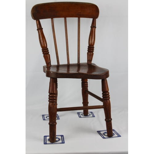 173 - Vintage Farmhouse Childs Chair, Seat h. 12.5'', ( 26'' Tall ) 12'' x 12''Inches