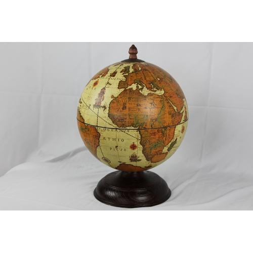 185 - Desk Bar Globe For Drinks, Perfect Condition, 19'' Inches Tall, 13'' Inches Diameter