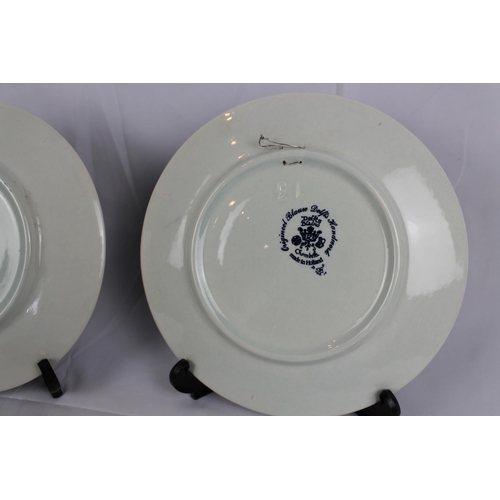 210 - Delft Blauw Wall Plates by Chemkefa, The Four Seasons, Mint Condition,  size 9'' Inches in Diameter