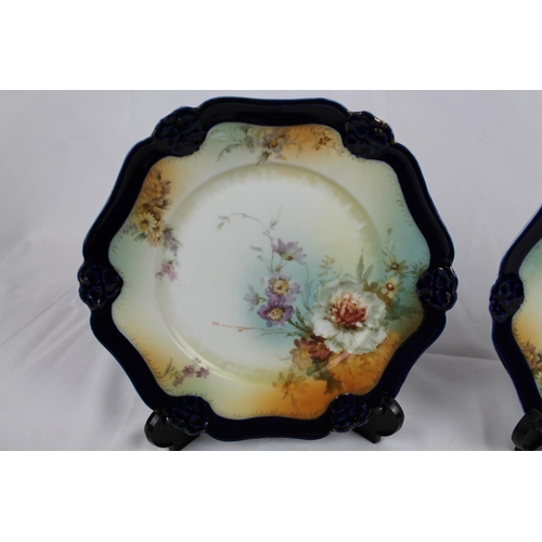 211 - Antique Rosenthal Pensee Plates, Size is 8.5'' Inches in Diameter