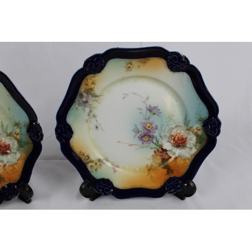 211 - Antique Rosenthal Pensee Plates, Size is 8.5'' Inches in Diameter