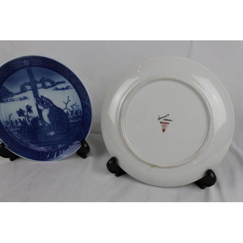 214 - Herrero, Vandor 1991, Made in Japan Plate 7.5;; inches diameter and a Royal Copenhagen Plate, 7'' In... 