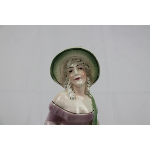 252 - Vintage 1930 Katzhutte Figurine of  a Lady, 10 1/2 inches tall, 27 cm , Mint Condition