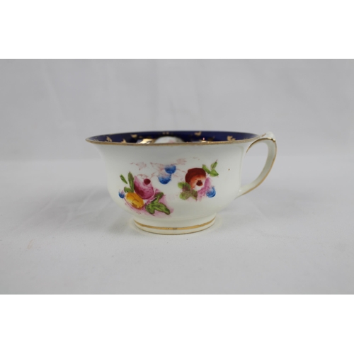 258 - Vintage English Bone China Tea Cup, Floral Pattern, Saucer size is 5 1/2'' Inches diameter