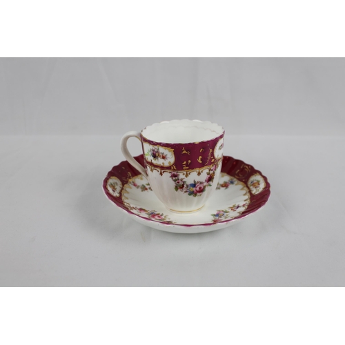 261 - Vintage Hand Painted Tea Cup and Saucer, Saucer is 6'' Inches in diameter, No Marks