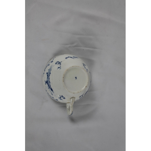 264 - Antique Delft Pottery, 1920, Hand Painted Blu and White Porcelain Tea Cup , Saucer is 5 1/2'' Inches... 