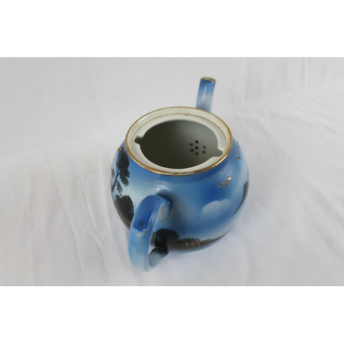 267 - Vintage Rubian Art Pottery Tea Pot, Hand Painted, Mint Condition, 6'' Inches Tall, 15.3cm