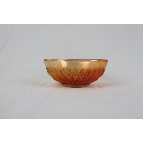 271 - Vintage Jeannette marigold carnival Glass Berry Bowl, Mint Condition, diameter is 5'' Inches , 13cm