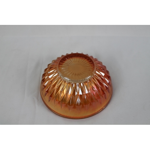 271 - Vintage Jeannette marigold carnival Glass Berry Bowl, Mint Condition, diameter is 5'' Inches , 13cm