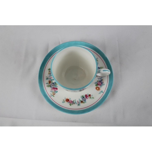 276 - Vintage Hand Painted Teacup with Saucer, Mint Condition, Pottery Unknown, Saucer is 5.5'' Inches in ... 