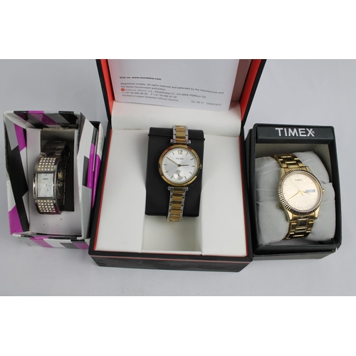 289 - Three watches in a box, Timex, Seksy, Pulsar