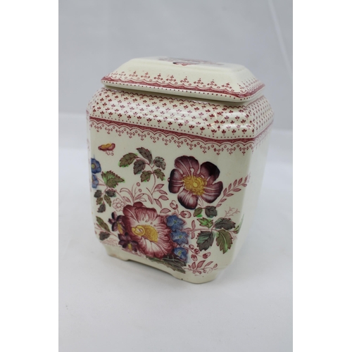 61 - Masons Ironstone ''Nabob'' Pattern , Covered Jar, England, 5 1/2'' inches tall 14cm