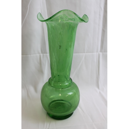 5 - Vintage 1930/40 Large Venetian Murano Sommerso Hand Blown Art Glass Vase , 13 1/2'' inches tall, ( 3... 